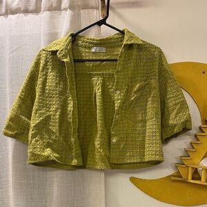 Paper Crane Textured Lime Top